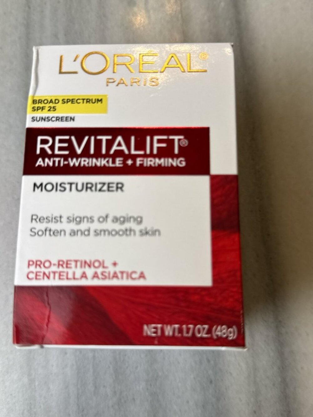 Brand new L’Oréal Paris Revitalift Anti-Wrinkle + Firming Moisturizer SPF 25.